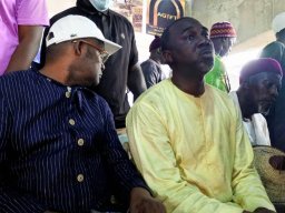 CEREMONIE DE LA PREMIERE LIVRAISON DE L'ESPLANADE DE MEDINA BAYE PAR LE PRESIDENT BAYE CISS AU KHALIFE CHEIKH MAHI
